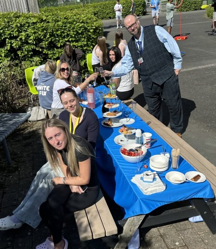 Today 13MMC held a celebration cream tea. A thank you to Mrs. Currie’s tutor group for being a pleasure to greet and support over the last 2 years!